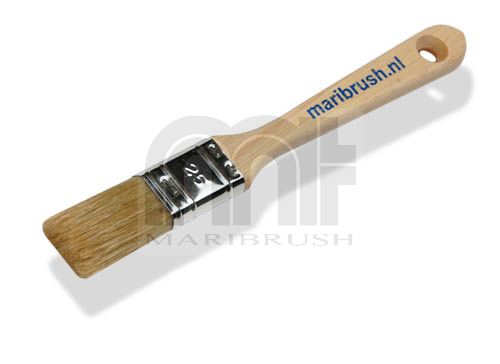 Polyesterkwast plat hout ongelakt 25mm - 1.0"