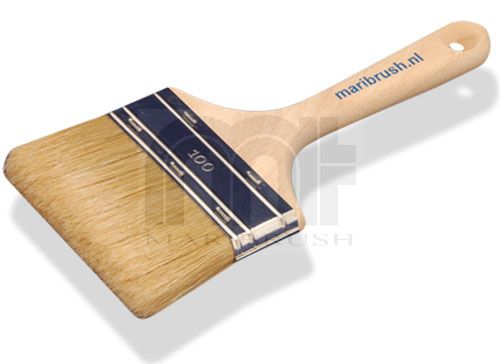 Polyesterkwast plat hout ongelakt 100mm - 4.0"