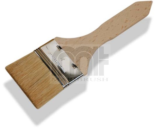 [5022-075] Kwast plat dun hout 75mm breed - 3.0"