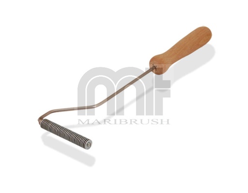 [4612-080] Dubbeltjesroller 80 x 12 mm - beugel 4mm