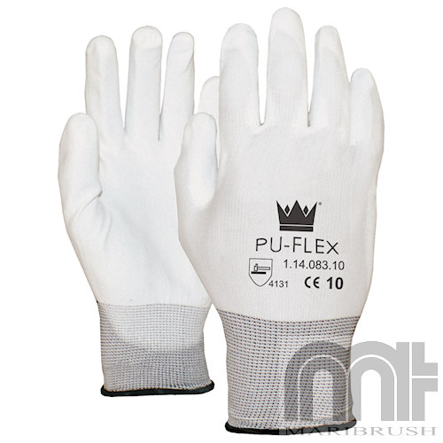 [4684-082] Handschoen PU-Flex wit L maat 9